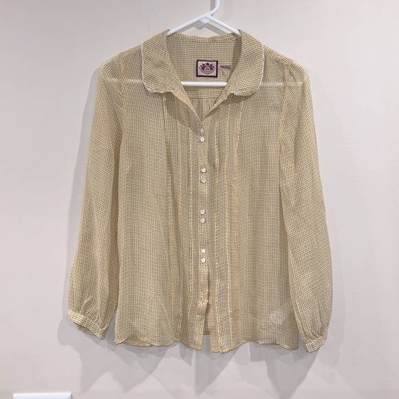 🔥Juicy Couture Silk Button Down Shirt 🔥 - Picture 1 of 6